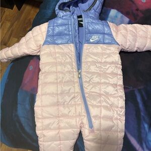 Nike Light Pink and Lavender Infant Snowsuit NWOT SMOKE FREE HOME